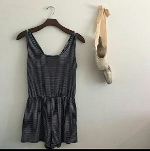 ‼️Sale‼️Striped Navy blue and white romper